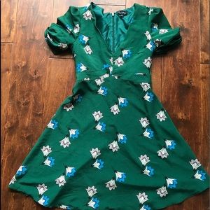 Miss Selfridge v-neck flower dress